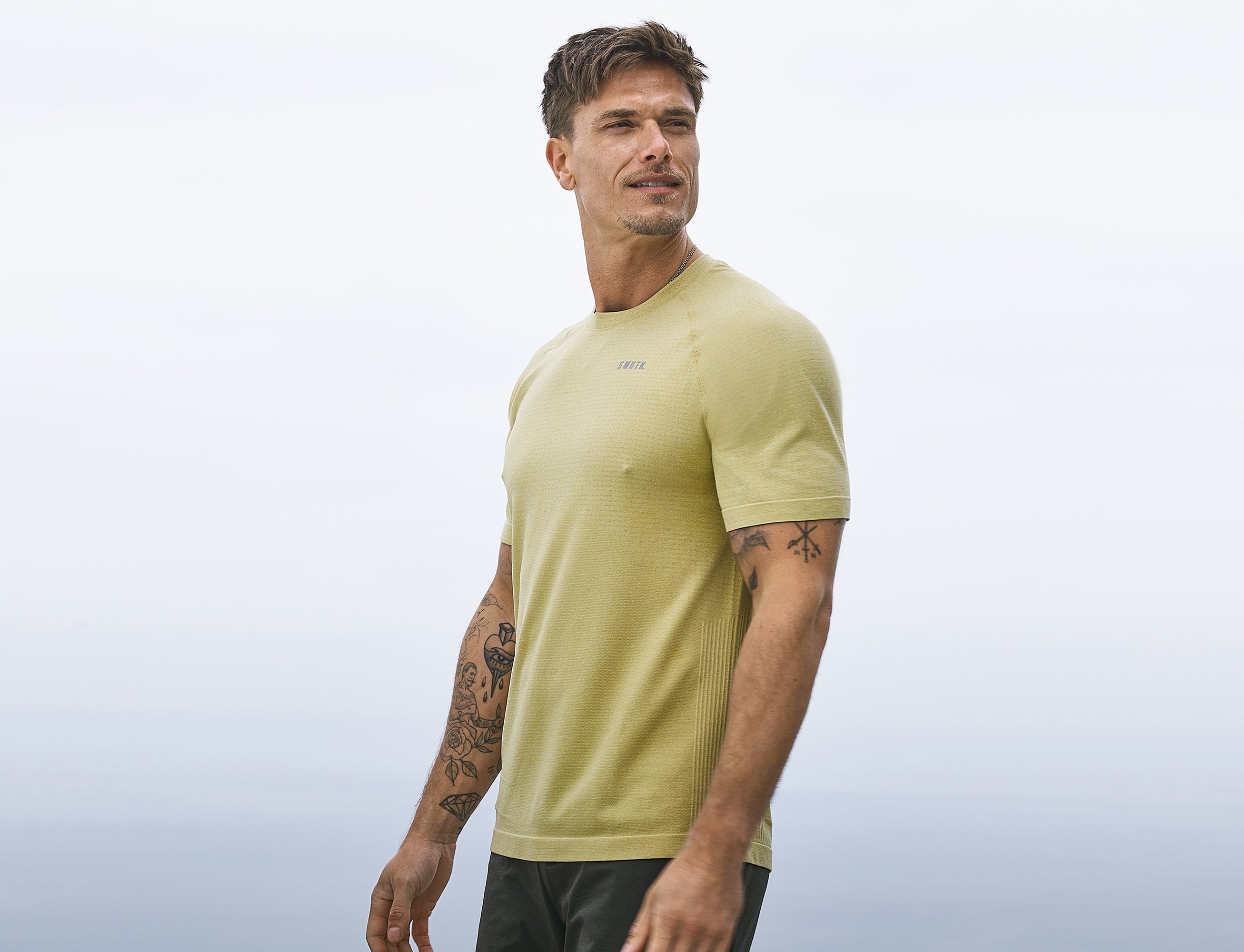 SMRTK Short Sleeve Performance Tee - Moss