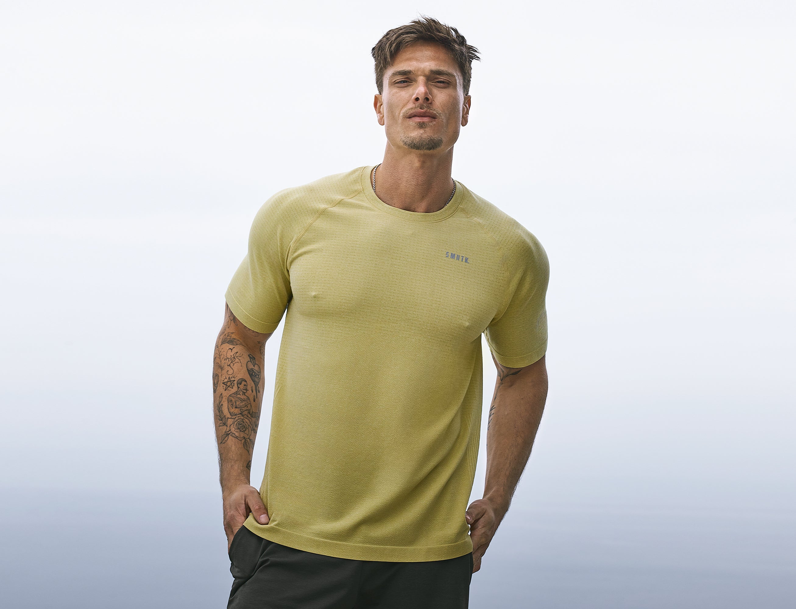 SMRTK Short Sleeve Performance Tee - Moss