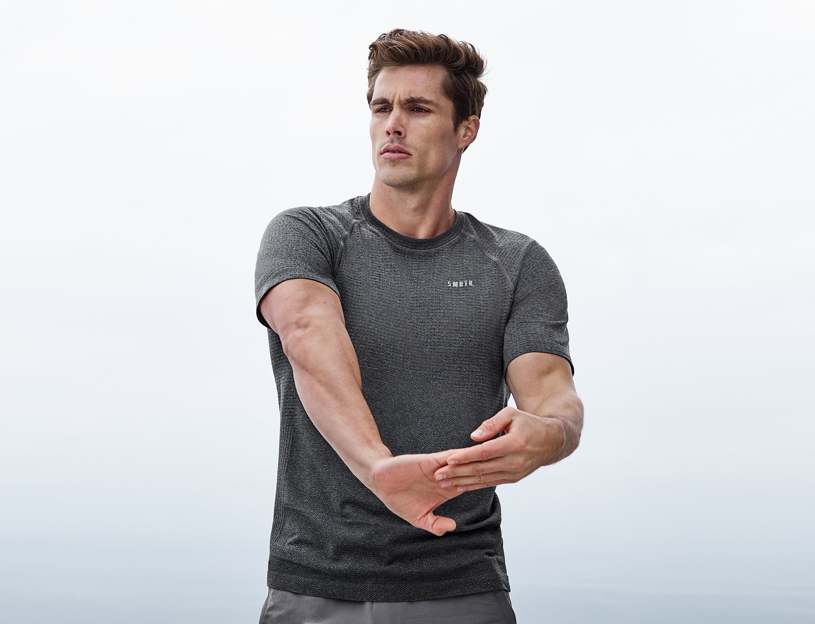 SMRTK Short Sleeve Performance Tee - Graphite