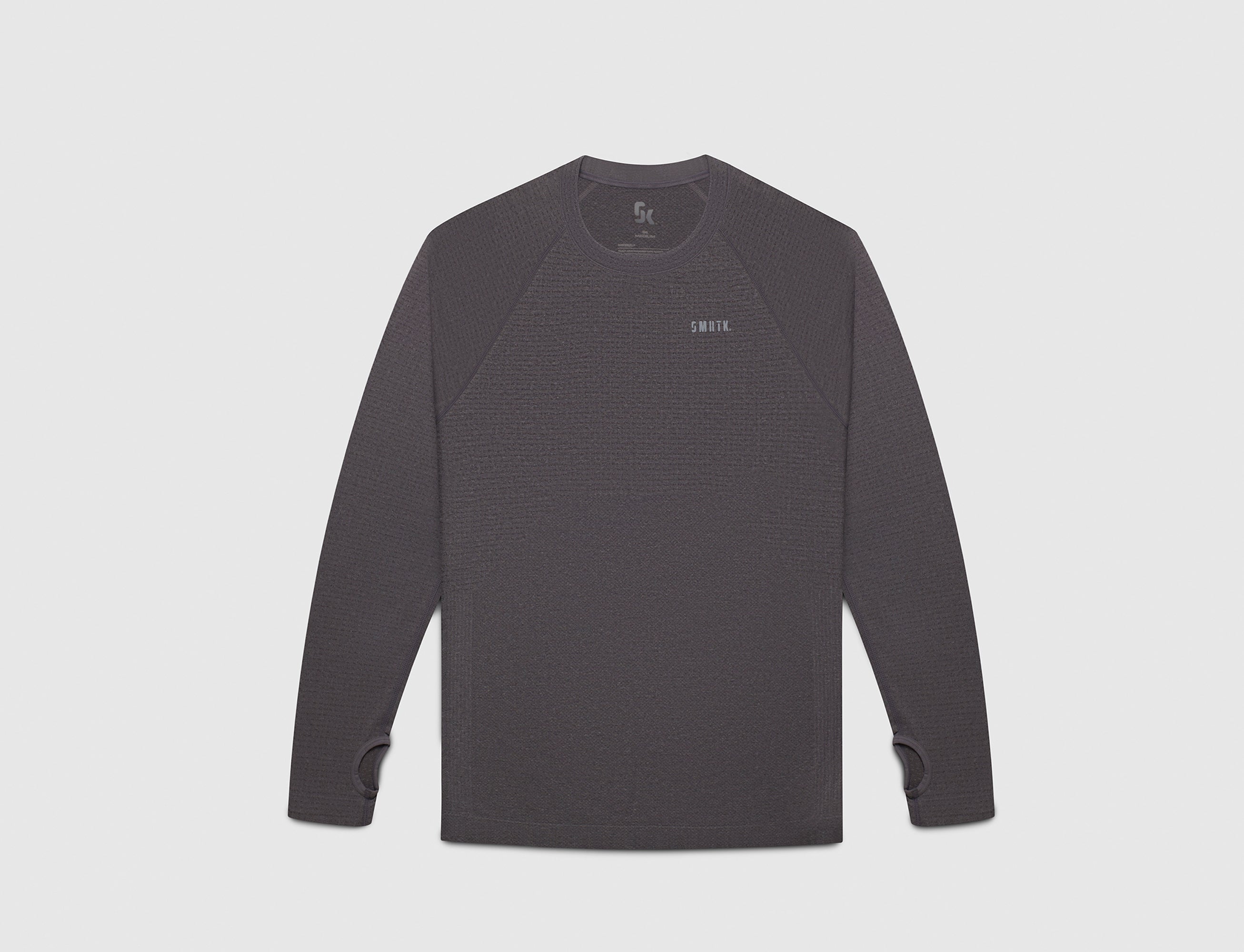 SMRTK Long Sleeve Performance Tee - Slate