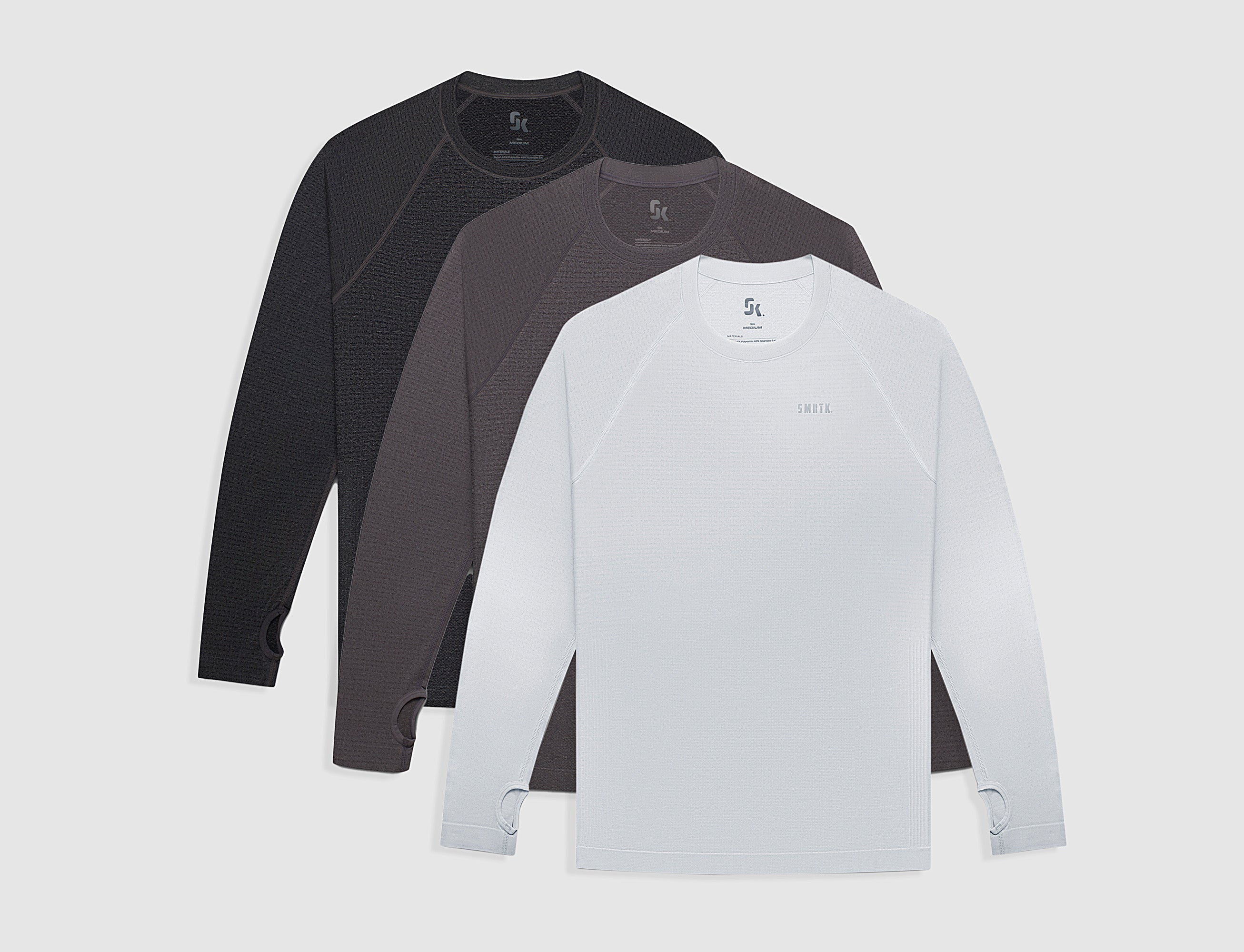 SMRTK Long Sleeve Performance Tee (3 pack)