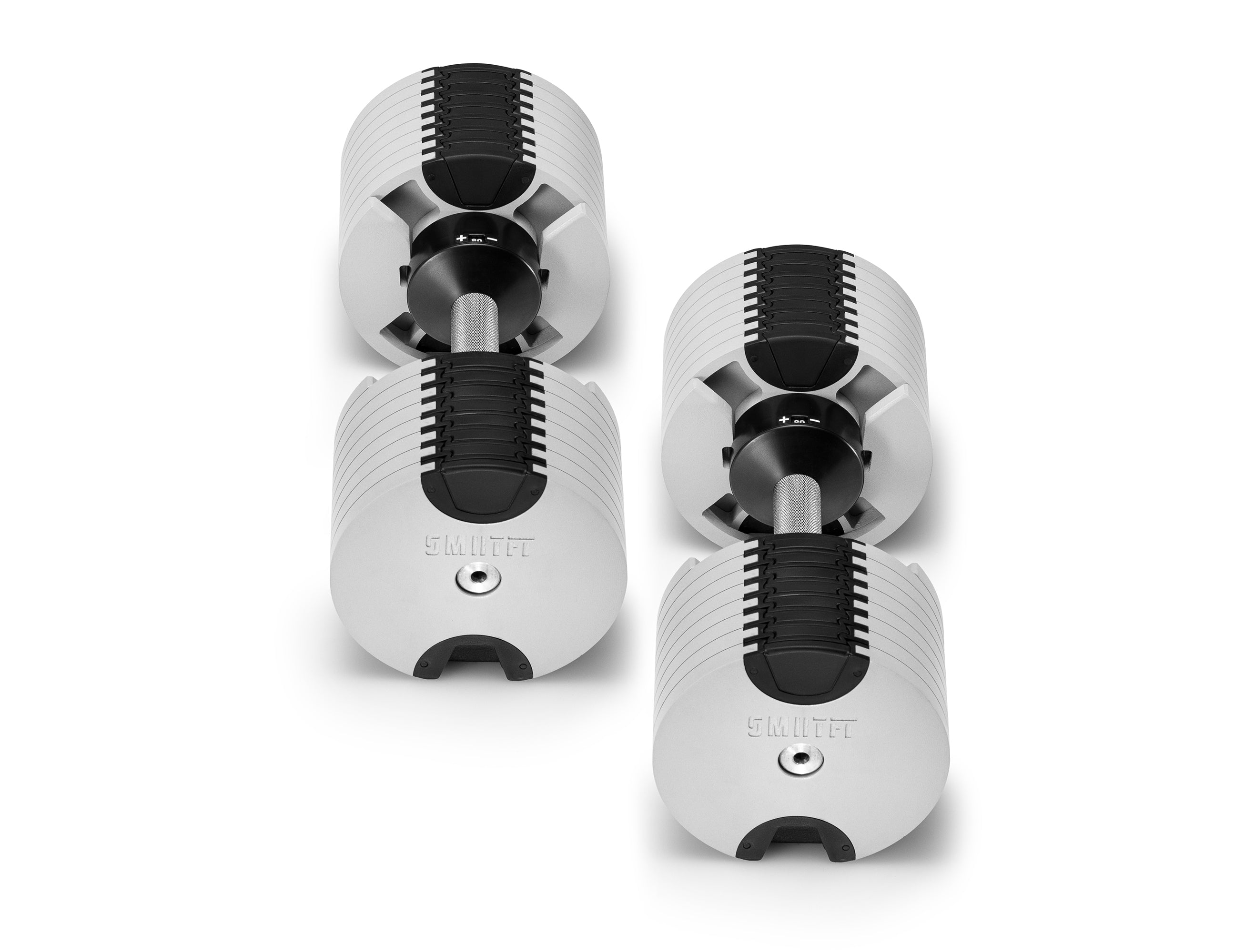 Adjustable Dumbbell Set | White Nüobell 80LB  |  SMRTFT